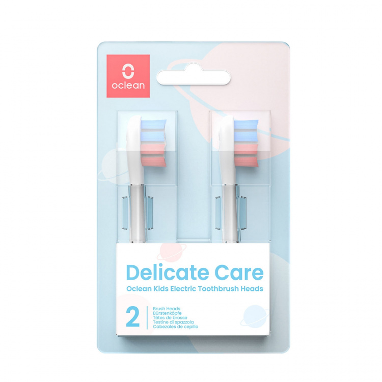 Oclean Børstehode Kids 2-Pakk Hvit