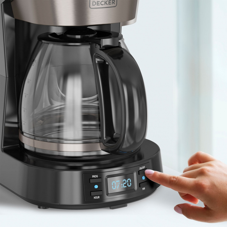 BLACK+DECKER Kaffetrakter LCD 12 Kopper