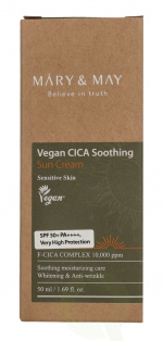 Mary & May Cica Soothing Sun Cream SPF50+ 50 ml Sensitive Skin