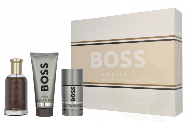 Hugo Boss Bottled Eau De Parfum Giftset 275 ml Edp Spray 100ml/Shower Gel 100ml/Deo Stick 75ml