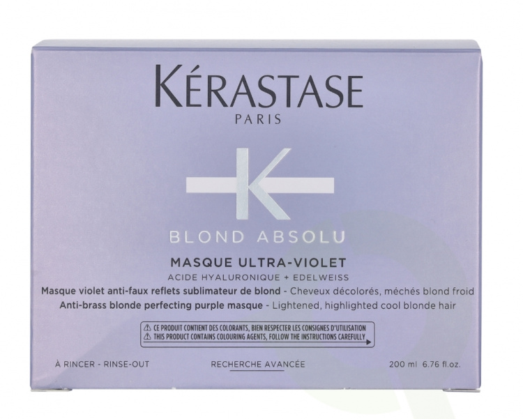 Kerastase Blond Absolu Masque Ultra-Violet 200 ml Lightened Highlighted Cool Blonde Hair