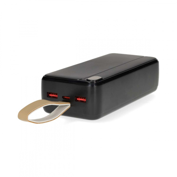 Nedis Power Bank | 30000 mAh | 1.5 / 1.67 / 2.0 / 2.22 / 3.0 A | Antall utganger: 3 | Utgangstilkobling: 1x USB-C™ / 2x USB-A | Inngangstilkobling: 1x USB-C™ | PD3.0 20W | Lithium-Polymer | Display