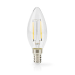 Nedis LED lyspære E14 | Lyshvit | 2.2 W | 470 lm | 2700 K | Varm Hvit | Retro Style | 1 stk. | Klart
