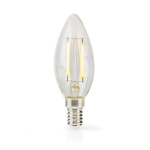 Nedis LED lyspære E14 | Lyshvit | 2.2 W | 470 lm | 2700 K | Varm Hvit | Retro Style | 1 stk. | Klart