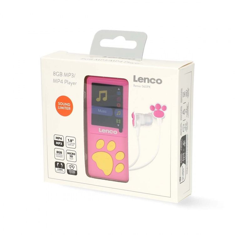 Lenco 8 GB MP3 MP4-spiller med 1,8
