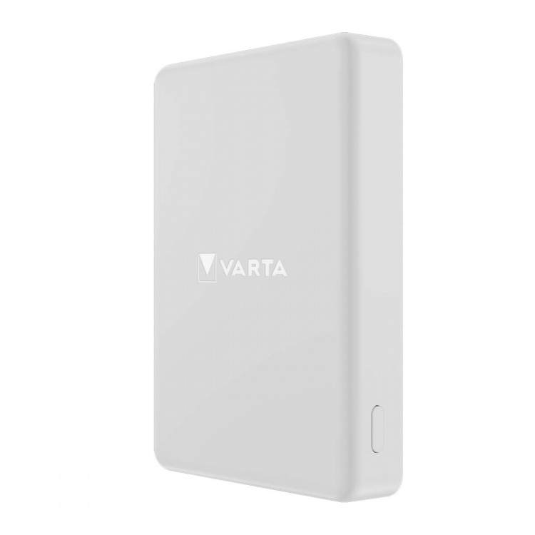 Varta Mag Pro trådløs strømbank 5.000 mAh - hvit utgave