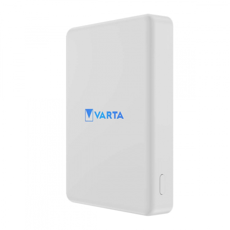 Varta Mag Pro trådløs strømbank 5.000 mAh - hvit utgave