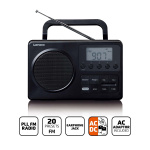 Lenco MPR-035BK Kompakt bærbar FM-radio med LCD-skjerm Svart