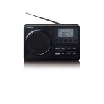 Lenco MPR-035BK Kompakt bærbar FM-radio med LCD-skjerm Svart