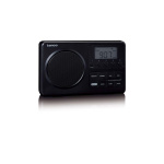 Lenco MPR-035BK Kompakt bærbar FM-radio med LCD-skjerm Svart