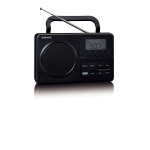 Lenco MPR-035BK Kompakt bærbar FM-radio med LCD-skjerm Svart