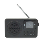 Nedis FM-radio | Bærbar design | FM | Accu drevet / USB-Strøm | Digitalt | 2 W | Skjermstørrelse: 1.77 