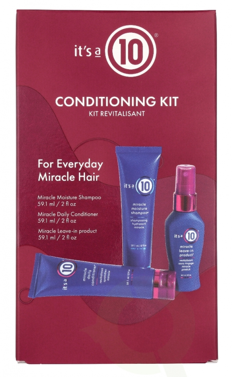 It\'s a 10 Conditioning Trail Set 177.3 ml Shampoo 59,1ml/Conditioner 59,1ml/Leave-in 59,1ml