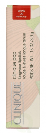 Clinique Pop Longwear Shine Lipstick 3.9 g #11 FlamePop