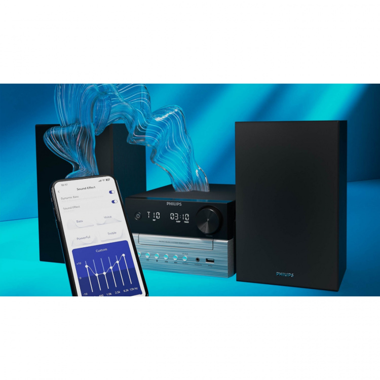 Philips Musik-anläggning Radio CD USB Bluetooth TAM3205MKII/12 Svart/Silver