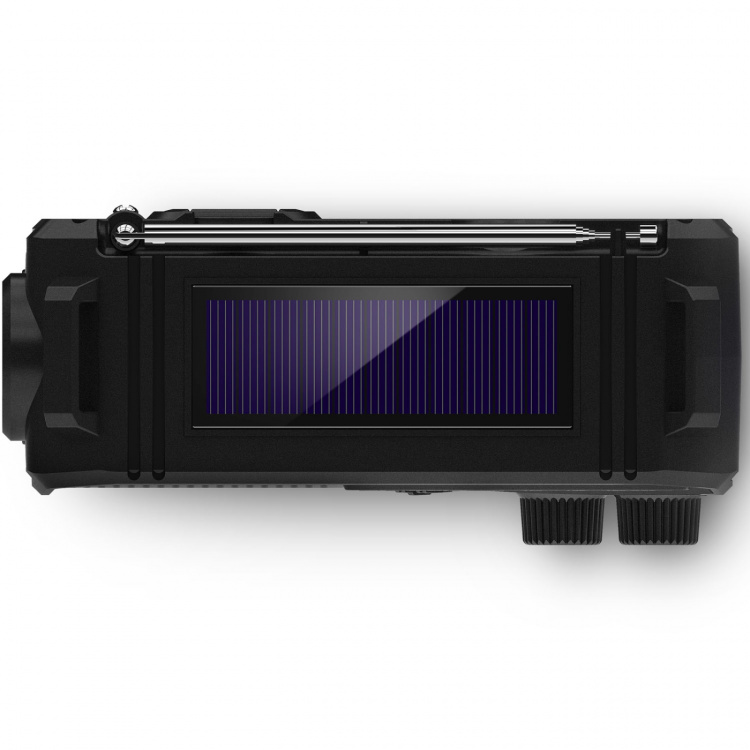 Philips Radio AM/FM Vevradio Solcell Ficklampa Svart