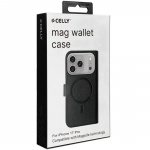 Celly Wallet Case MagSafe-kompatibel iPhone 17 Pro Svart