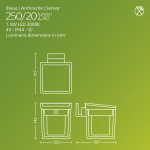 Philips Blaise Vägglampa Solcell LED 250/20lm Svart