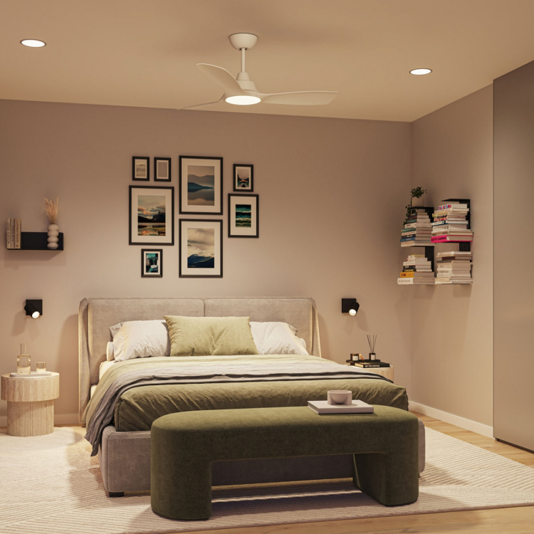 Philips Takfläktslampa Ø135 cm 35W / 24W Justerbart vitt ljus Philips Takfläktslampa Ø135 cm 35W / 24W Justerbart vitt ljus