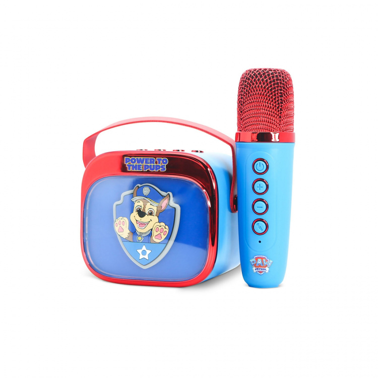 Paw Patrol Karaokehøyttaler med Mikrofon Paw Patrol Popsing LED
