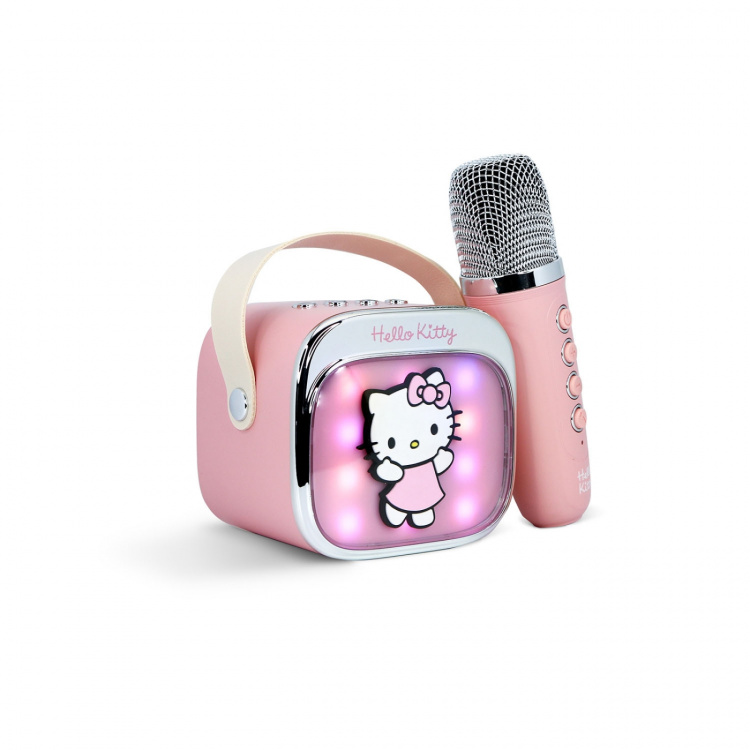 HELLO KITTY Karaokehøyttaler med Mikrofon Hello Kitty Popsing LED