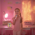 HELLO KITTY Karaokehøyttaler med Mikrofon Hello Kitty Popsing LED