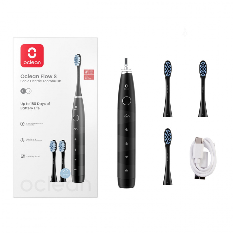 Oclean Elektrisk Tannbørste Flow S 20 Svart