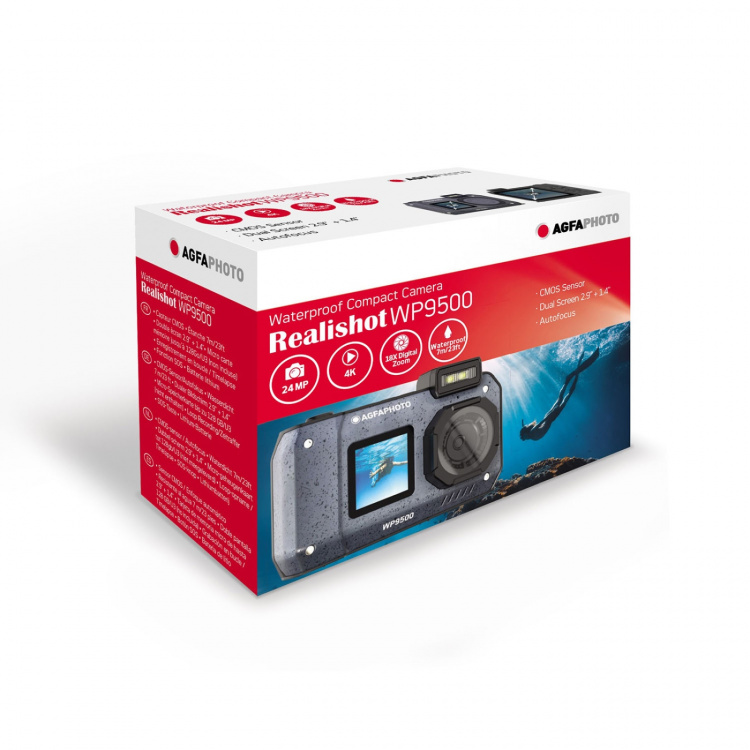 Agfa Digitalt Kamera WP9500 CMOS WP Full HD Svart