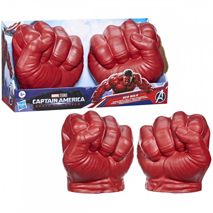 Marvel Avengers Captain America NWO, Red Hulk Smash Fists Gamma