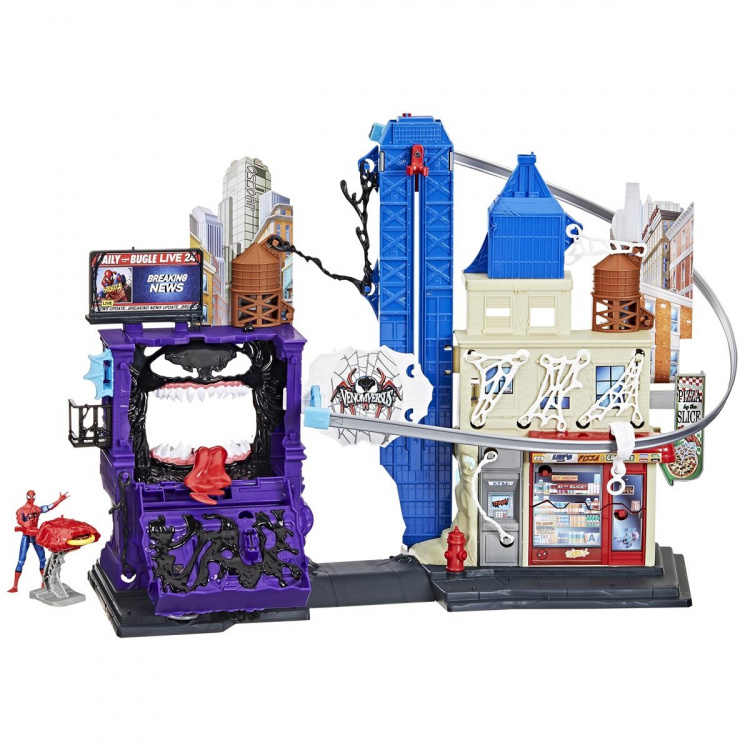 Marvel Spider-Man 4 Inch Venomversus Web City Playset
