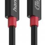 Hama Kabel USB-C USB 4.0 Gen4 80 Gbit/S 240W 1.0M Svart