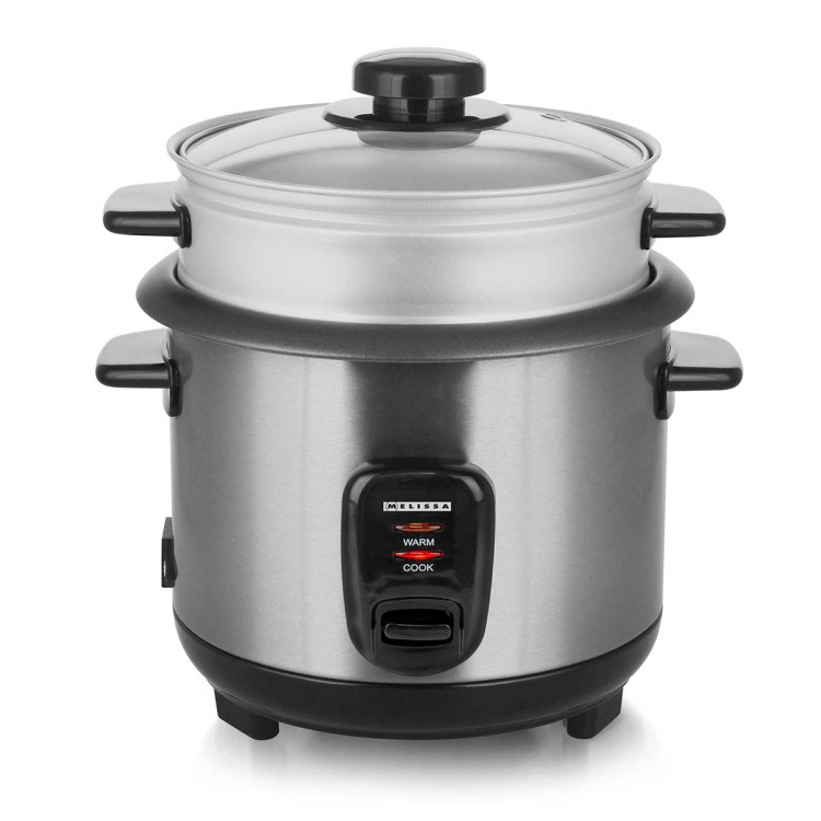 MELISSA Riskoker | 1,0 l | 400 W | Non stick-belegg | Avtakbar bolle | Dampkurv | Hold-varm-funksjon | Automatisk avstengning MELISSA Riskoker | 1,0 l | 400 W | Non stick-belegg | Avtakbar bolle | Dampkurv | Hold-varm-funksjon | Automatisk avstengning