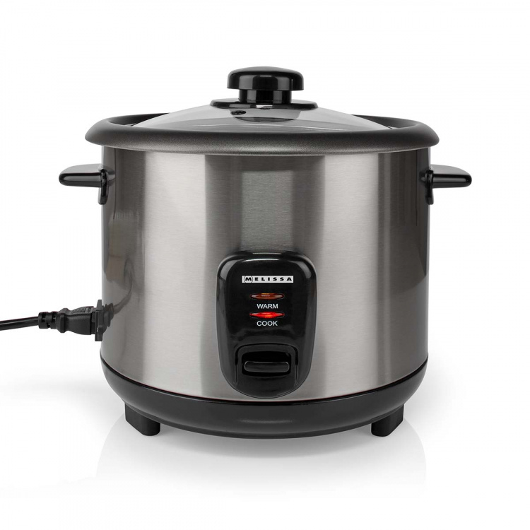 MELISSA Riskoker | 1,5 l | 500 W | Non stick-belegg | Avtakbar bolle | Dampkurv | Hold-varm-funksjon | Automatisk avstengning