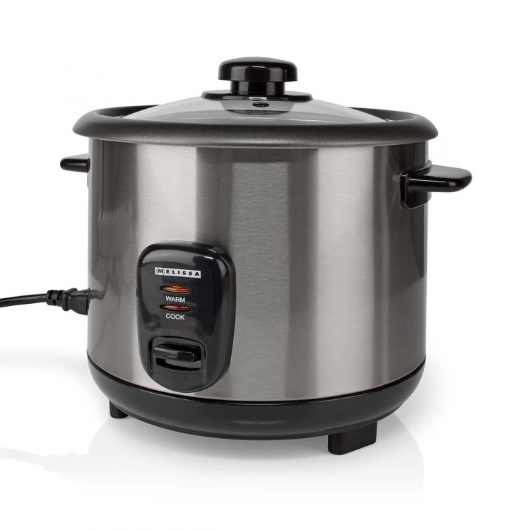 MELISSA Riskoker | 1,5 l | 500 W | Non stick-belegg | Avtakbar bolle | Dampkurv | Hold-varm-funksjon | Automatisk avstengning