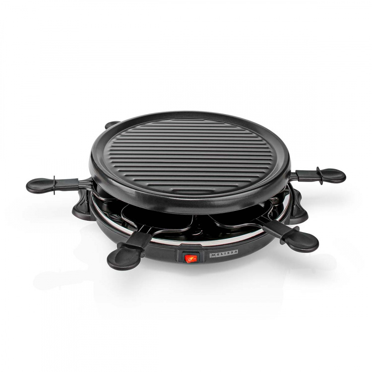 MELISSA Raclette/Gourmet-sett | 6 personer | 800 W | Ø 29 cm | Non-stick-belegg