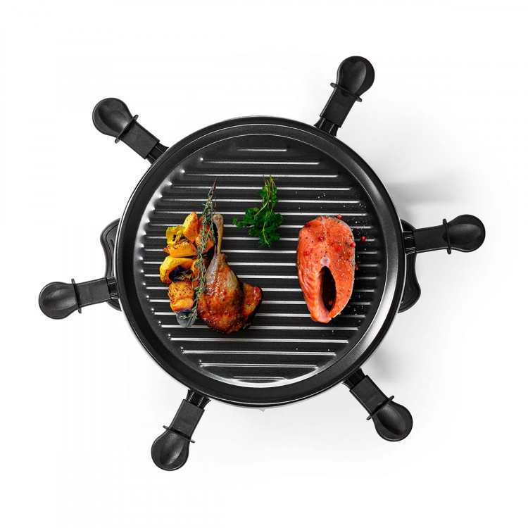 MELISSA Raclette/Gourmet-sett | 6 personer | 800 W | Ø 29 cm | Non-stick-belegg