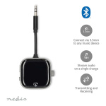 Nedis Bluetooth® Transceiver | Inngang for lyd-/video-/datatilkoblinger: USB-C™ Female | Utgang for lyd-/video-/datatilkoblinger: USB-C™ Female | SBC | Opp til 2 enheter | Maksimal batteritid: 13 timer | Sort