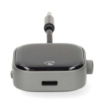 Nedis Bluetooth® Transceiver | Inngang for lyd-/video-/datatilkoblinger: USB-C™ Female | Utgang for lyd-/video-/datatilkoblinger: USB-C™ Female | SBC | Opp til 2 enheter | Maksimal batteritid: 13 timer | Sort