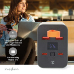 Nedis Power Bank | 30000 mAh | 1.5 / 2.0 / 3.0 / 5.0 A | Antall utganger: 4 | Utgangstilkobling: 2x USB-A / 2x USB-C™ | Inngangstilkobling: 1x USB-C™ | PD3.0 100W / QC3.0 | Lithium-Polymer | Display