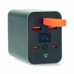 Nedis Power Bank | 30000 mAh | 1.5 / 2.0 / 3.0 / 5.0 A | Antall utganger: 4 | Utgangstilkobling: 2x USB-A / 2x USB-C™ | Inngangstilkobling: 1x USB-C™ | PD3.0 100W / QC3.0 | Lithium-Polymer | Display
