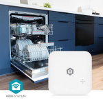 Nedis SmartLife Vanndetektor | Wi-Fi | Batteri drevet | Utvidelse inkludert | Maks. batteri levetid: 24 Måned | 80 dB | Hvit