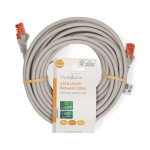 Nedis CAT6 Nettverkskabel | RJ45 Han | RJ45 Han | U/UTP | 10.0 m | Rund | PVC | Grå | Label