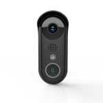 Nedis SmartLife Video Dør Telefon | Omformer | Full HD 1080p | Cloud Storage (valgfritt) / microSD (ikke inkludert) / Onvif | IP54 | Med bevegelses sensor | Nattsyn | Sort