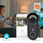 Nedis SmartLife Video Dør Telefon | Omformer | Full HD 1080p | Cloud Storage (valgfritt) / microSD (ikke inkludert) / Onvif | IP54 | Med bevegelses sensor | Nattsyn | Sort