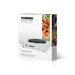 MELISSA Elektrisk kokeplate | 1500 W | Ø 18,5 cm | 6 varmeinnstillinger | Sklisikre føtter | Hvit