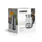 MELISSA Digital vannkoker | 1,7 l | 2200 W | Glass | 50/70/80/90/100 °C Forhåndsinnstillinger | 360° piruettfot | Skjult varmeelement | Strix®-kontroller | Hold-varm-funksjon | Beskyttelse mot tørrkoking MELISSA Digital vannkoker | 1,7 l | 2200 W | Glass | 50/70/80/90/100 °C Forhåndsinnstillinger | 360° piruettfot | Skjult varmeelement | Strix®-kontroller | Hold-varm-funksjon | Beskyttelse mot tørrkoking