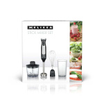 MELISSA Stavmikser med hakker og visp 600W Svart / rustfritt stål