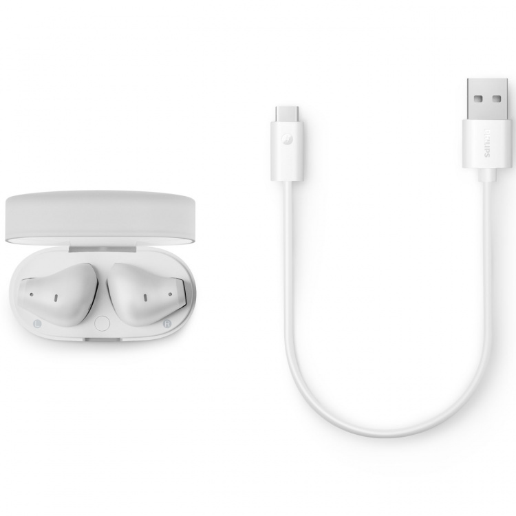 Philips Hörlurar In-Ear TWS Dynamisk bas Vit