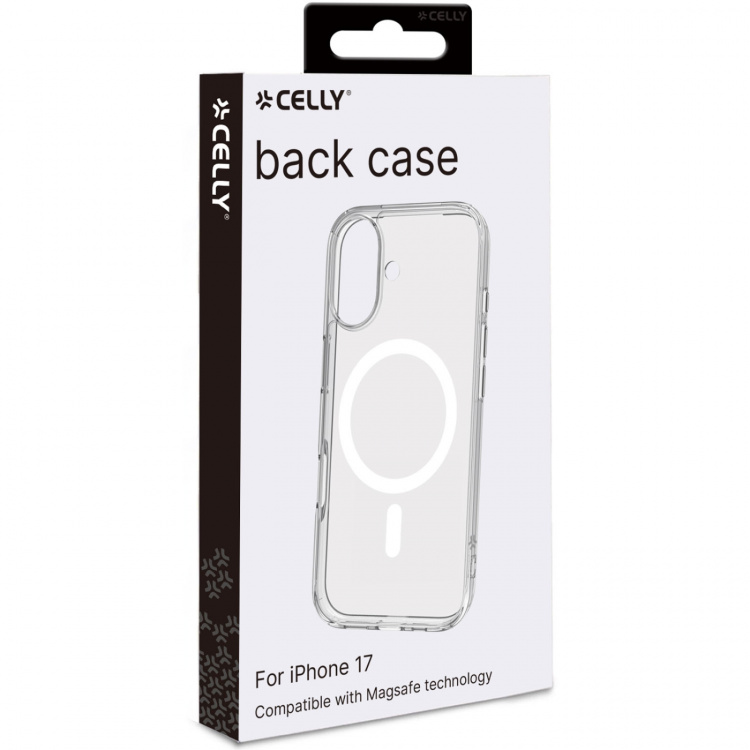 Celly Gelskinmag TPU Cover MagSafe-kompatibelt iPhone 17 Transparent Celly Gelskinmag TPU Cover MagSafe-kompatibelt iPhone 17 Transparent