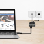 LogiLink USB-C till Nätverkskabel RJ45 1 Gbps Aktiv 1 m